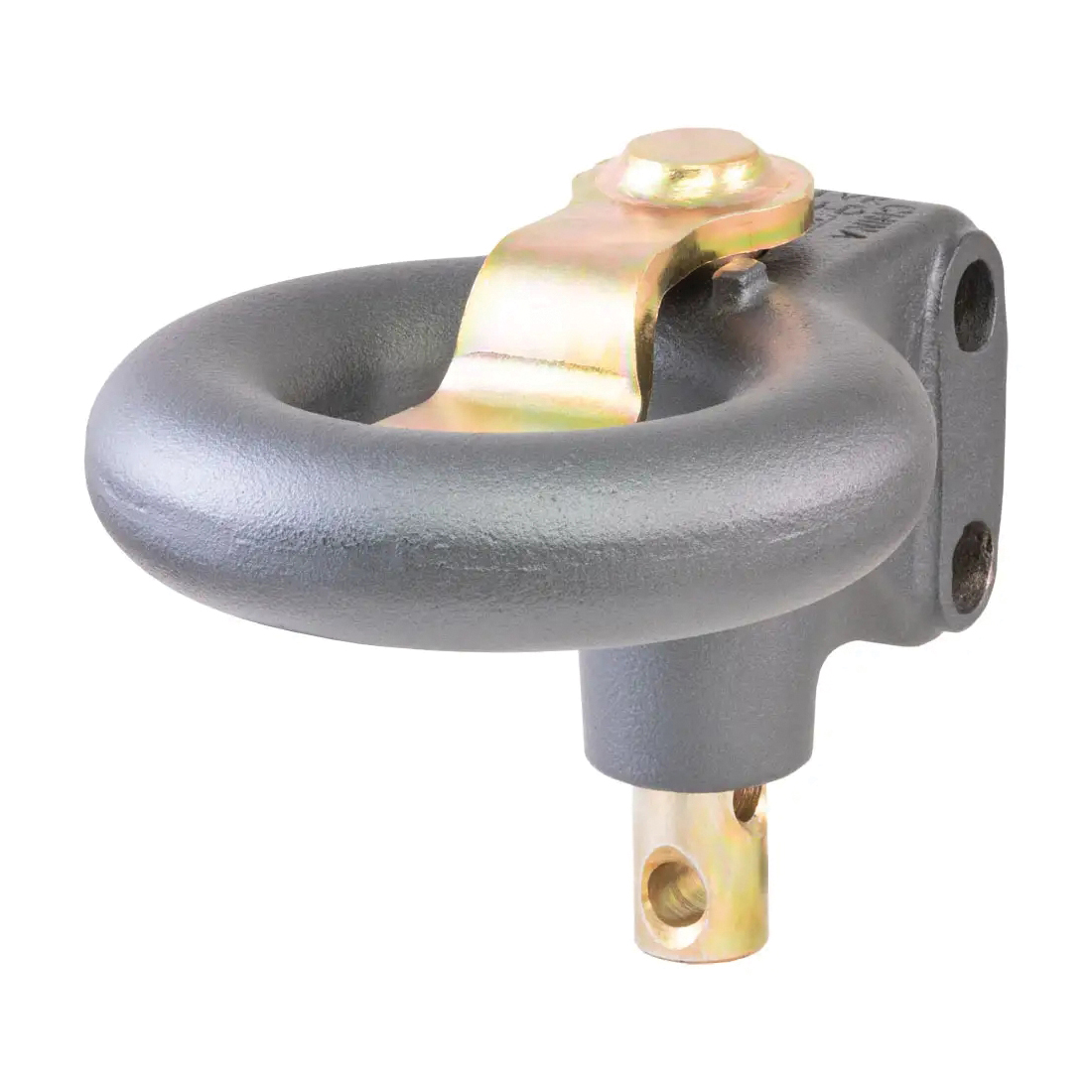 48625 Lunette Ring, SecureLatch Channel, Cast Iron, Powder Coat, Gray, For: 3 in ID x 11-3/4 in L Channel