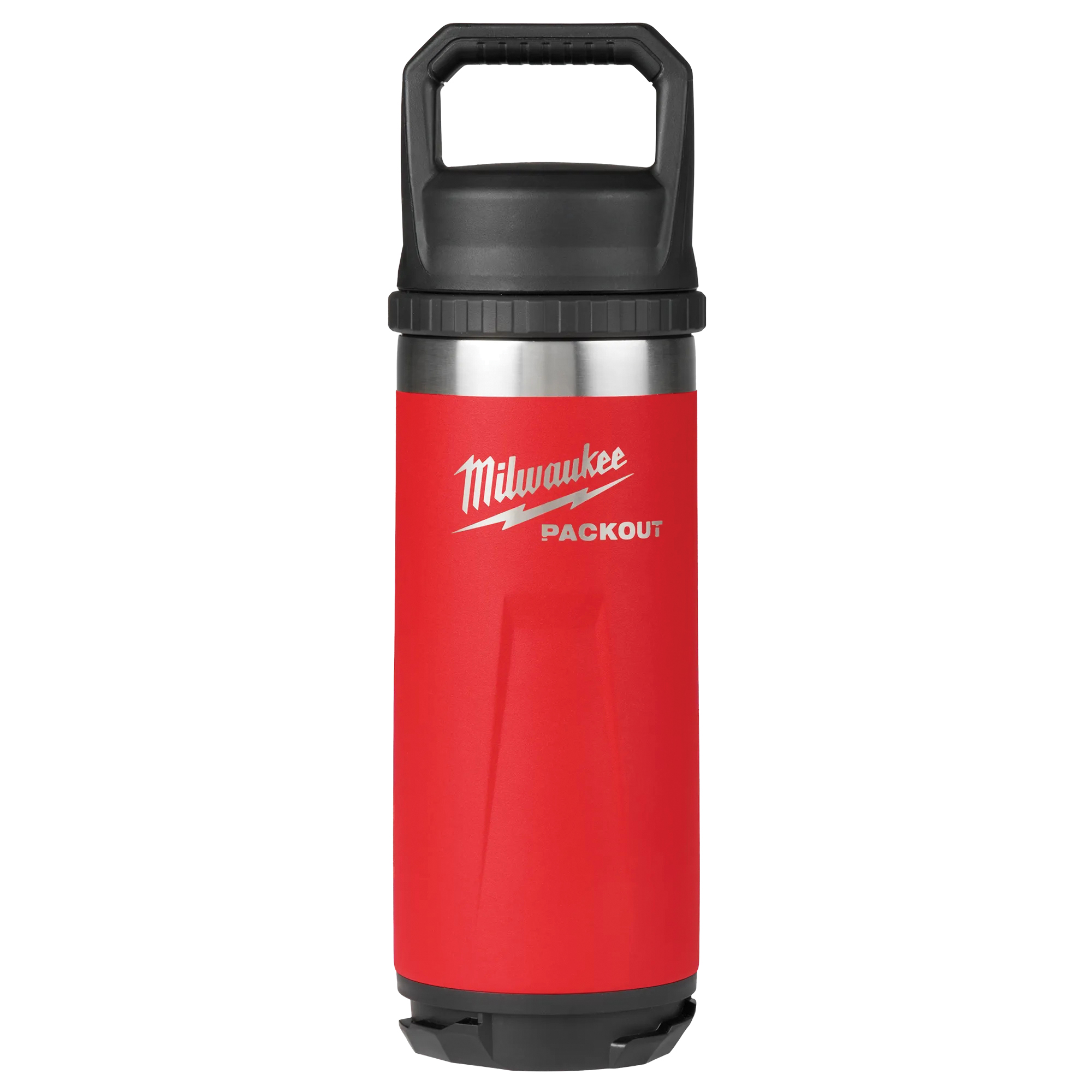 PACKOUT Series 48-22-8382R Insulated Bottle, 18 oz, Stainless Steel, Red