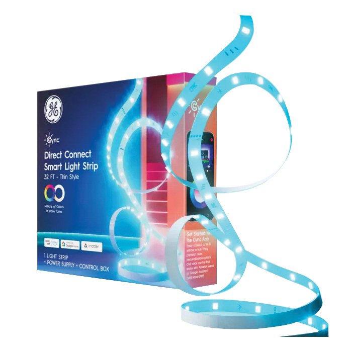 93131731 Smart Color Changing Light Strip, 120 V, 10 W, LED Lamp, 250 Lumens, 4000 K Color Temp