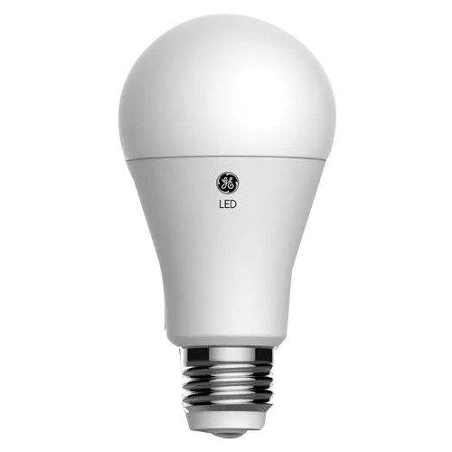 Basic Series 93131784 Light Bulb, Three-Way, A19 Lamp, 100 W Equivalent, DC Medium Lamp Base, Frosted, Daylight