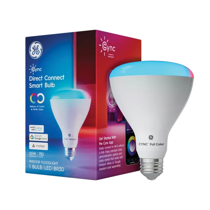 93131795 Color Changing Smart Light, 9.5 W, Wi-Fi Connectivity: Yes, Medium Lamp Base, LED Lamp, 750 Lumens