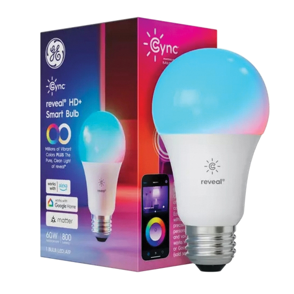 93131798 Smart Light Bulb, 9.5 W, Wi-Fi Connectivity: Yes, App, Voice Control, Medium Lamp Base, LED Lamp