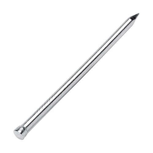 3F6OZ Finish Nail, 3D, 1-1/4 in L, Steel, Bright, Countersunk Cupped Head, Smooth Shank, Black, 6 oz