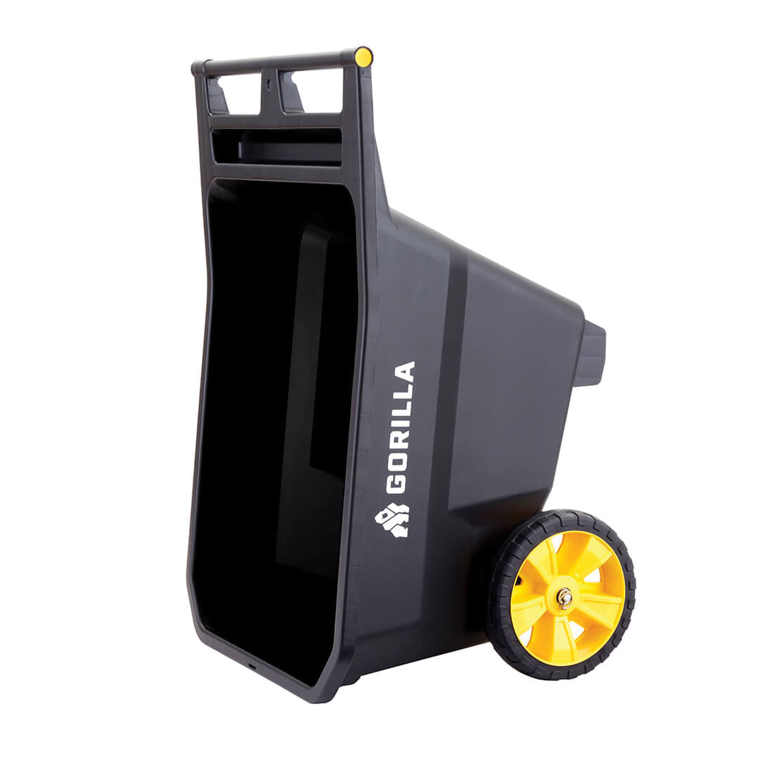 Gorilla Carts GCY-100-C Yard Cart, 10 cu-ft, Poly Deck, 2-Wheel, 13 in Wheel, Molded Flat-Free Wheel, Pull, Push Handle - 3