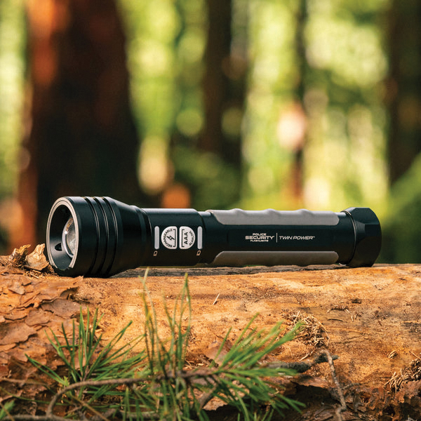 Police Security Twin Power Series 97948 Flashlight, AAA Battery, Alkaline, Lithium-Ion Battery, LED Lamp, 4 hr Run Time - 3