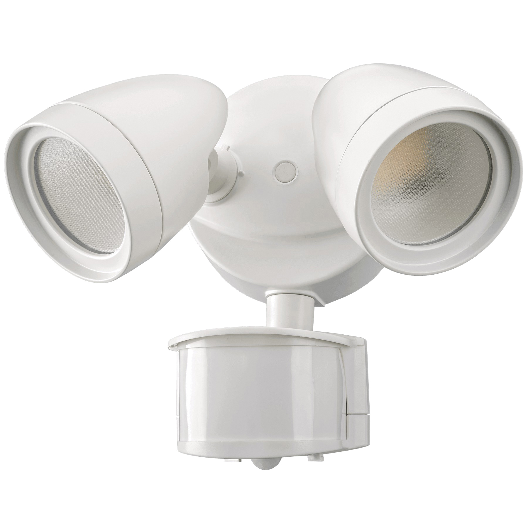 51406112/514022 2-Head Security Light with Color Preference, 120 VAC, LED Lamp, 24,000 Lumens, White Fixture