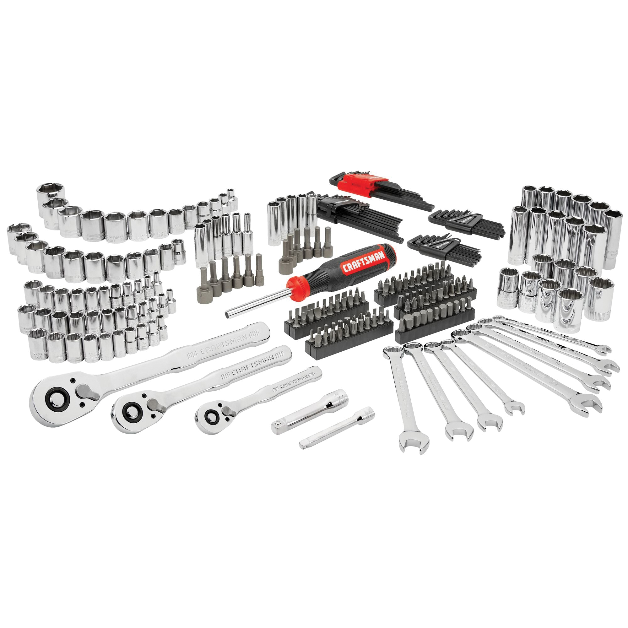 CMMT45256 Mechanic's Tool Set, 256-Piece, Steel, Polished Chrome