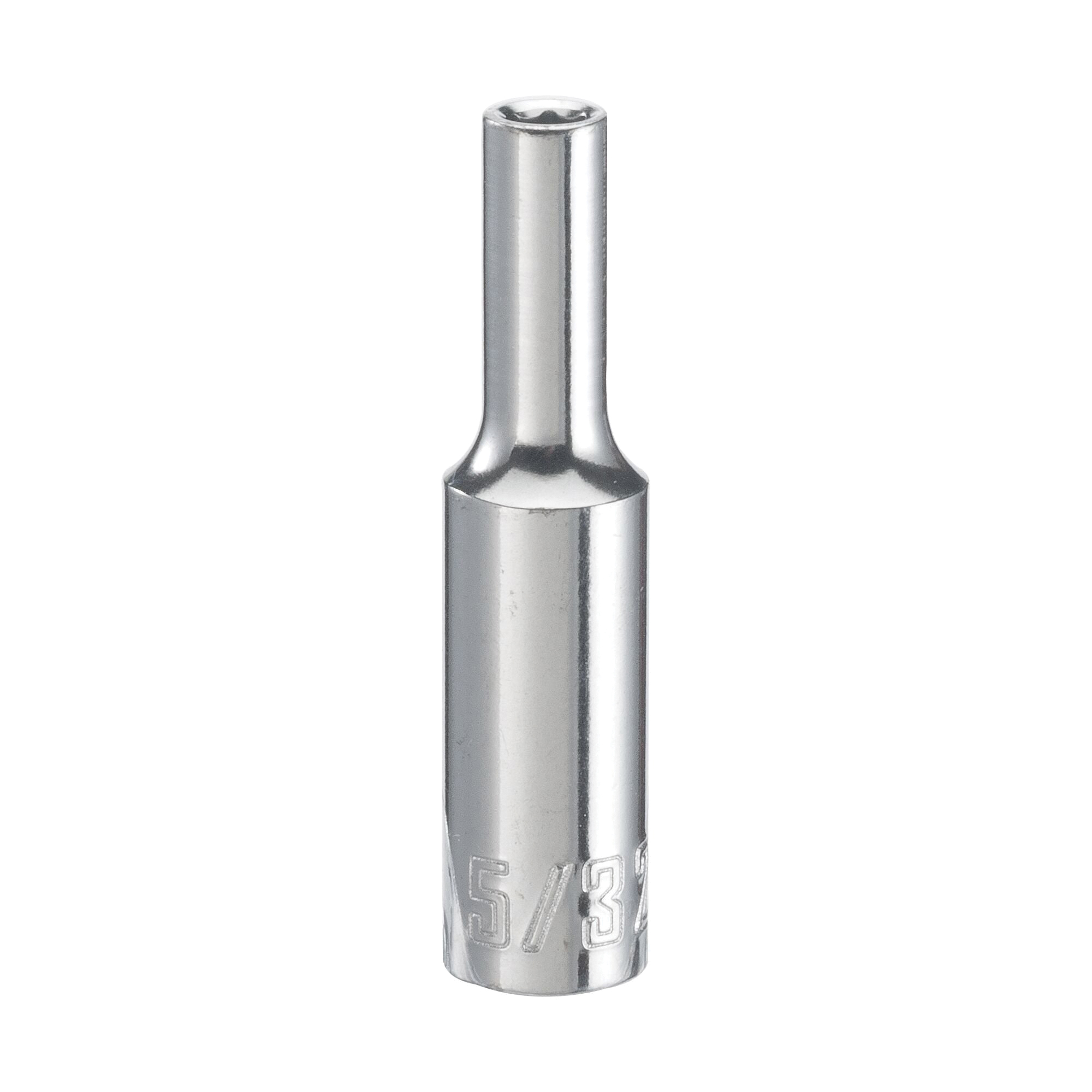 CMMT99102 Socket, 5/32 in Socket, 1/4 in Drive, 12-Point, Steel, Polished Chrome