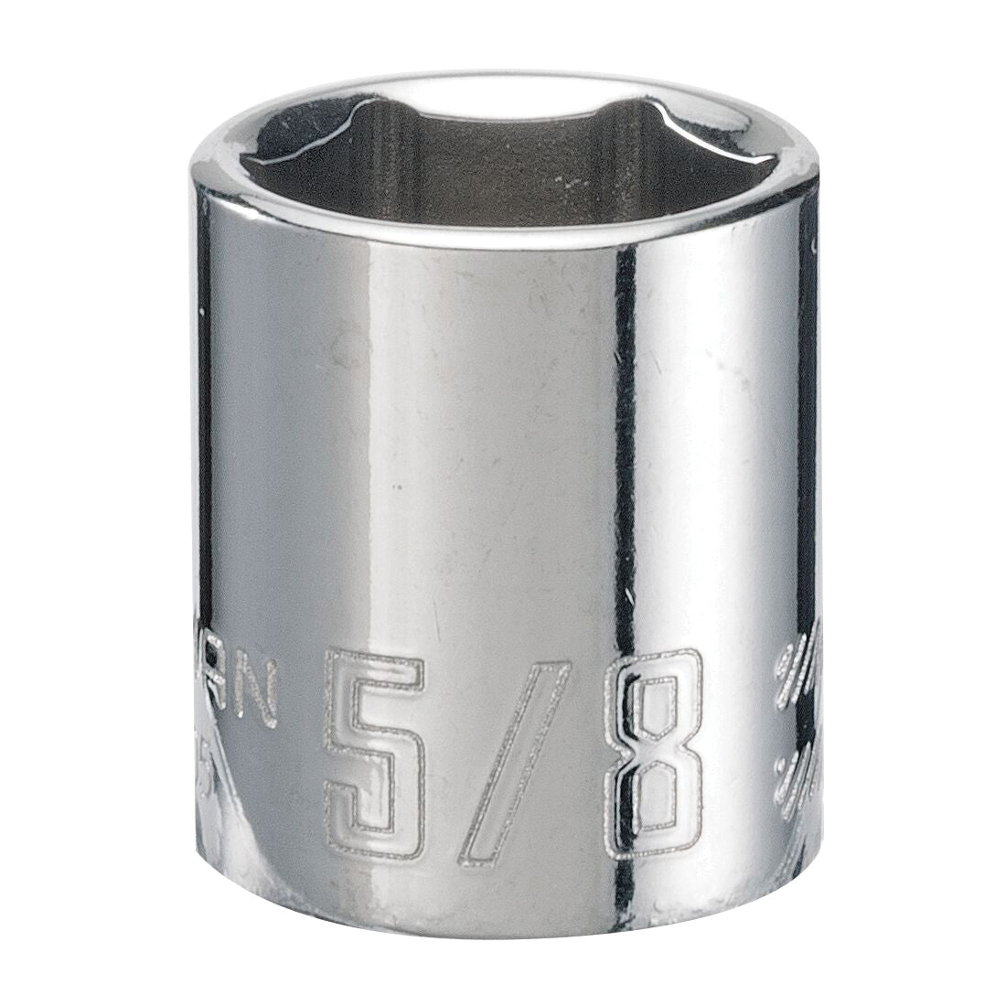 CMMT43005 Socket, 5/8 in Socket, 3/8 in Drive, 6-Point, Steel, Polished Chrome