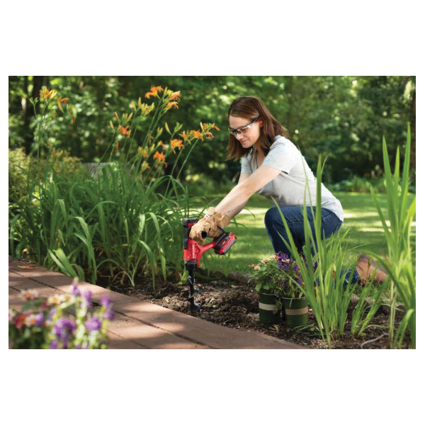 Multi-Use Garden Tool Kit, Craftsman, Cordless, V20 Battery, Black/Red - 4