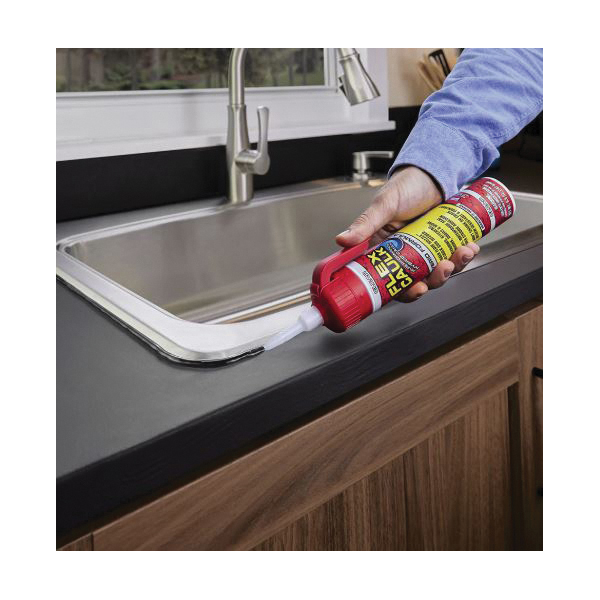 Advanced Hybrid Caulk, Flex Seal, Clear, 24 hr Curing, 0 to 150 deg F, 6.6 oz Cartridge - 1