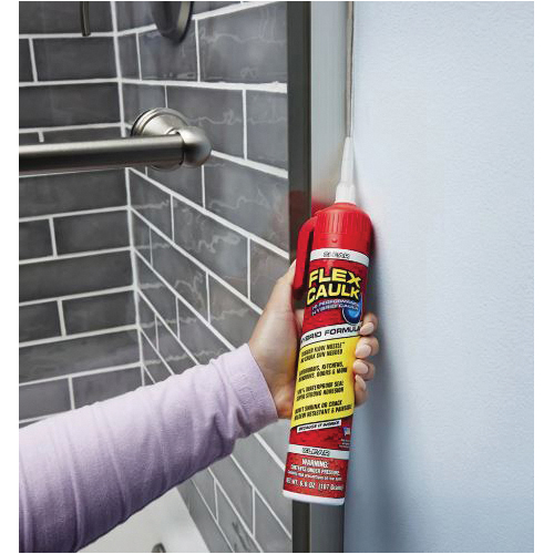 Advanced Hybrid Caulk, Flex Seal, Clear, 24 hr Curing, 0 to 150 deg F, 6.6 oz Cartridge - 2