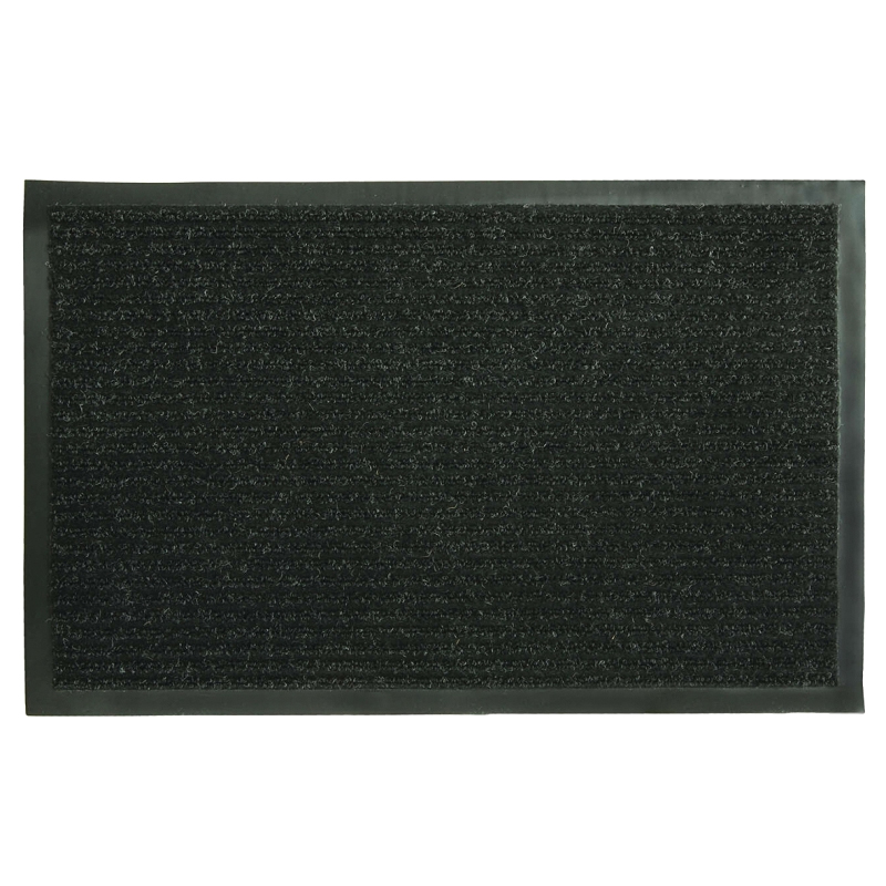 32975 Floor Protector Mat, 48 in L, 36 in W, Vinyl Surface, Black