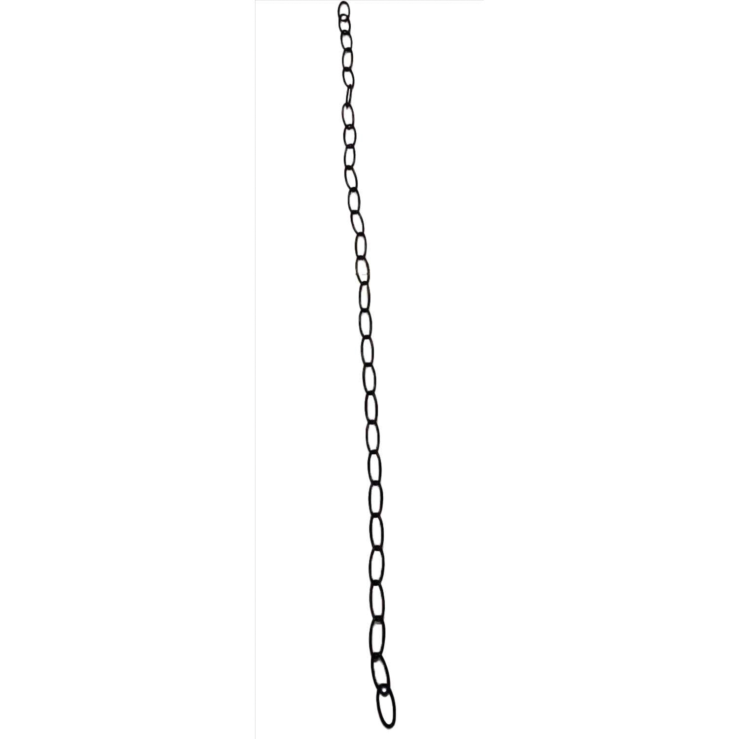 Extender Chain, 36 in H, Steel, Black, Ceiling