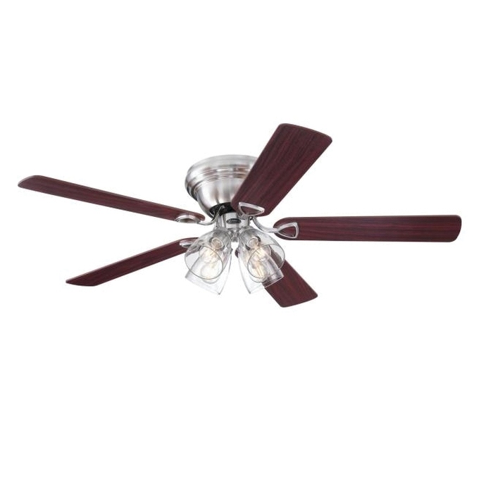 Contempra IV Series 7311400 Indoor Ceiling Fan, Maple/Rosewood Blade, 52 in Sweep, MDF Blade
