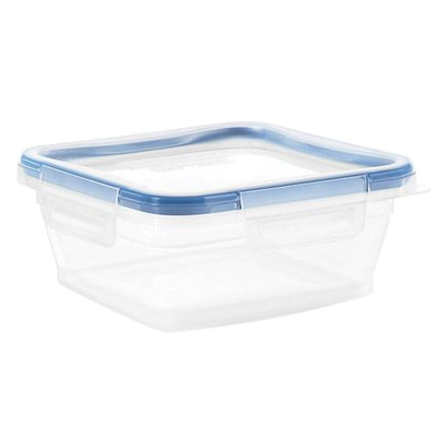 Total Solutions 1109970 Food Storage Container, 5.35 Cups, Plastic, 6-3/4 in L, 6-3/4 in W, 3 in H