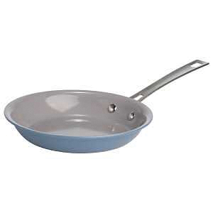 EL11056-AS Fry Pan, 8 in Dia, Aluminum, Dusty Blue, Ceramic-Coated, Non-Stick: Yes, Dishwasher Safe: Yes