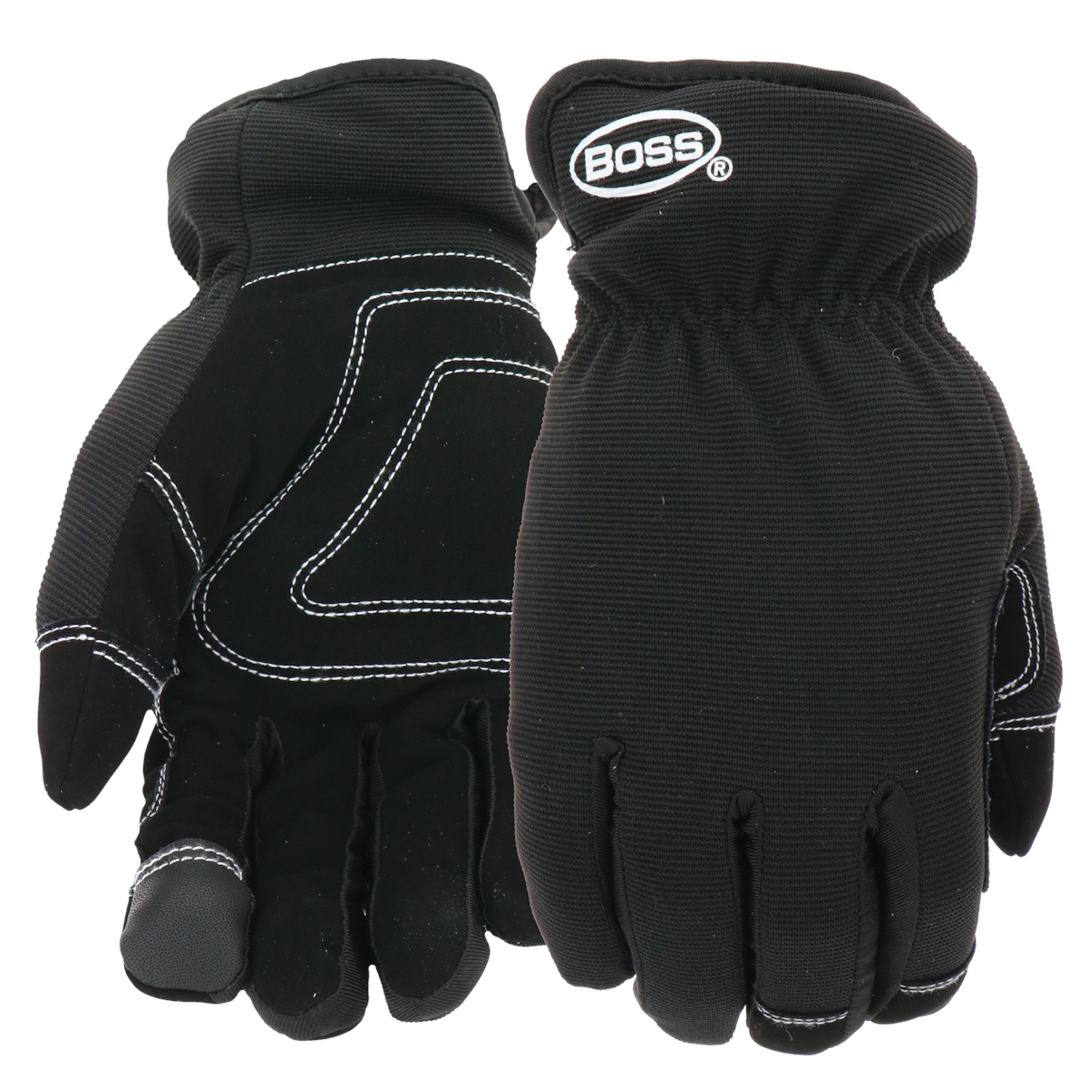 Arctik B95261-L Work Gloves, Men's, L, Wing Thumb, Slip-On Cuff, Polyester/Synthetic Leather, Black