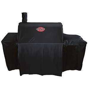 1655 Grill Cover, 66 in W, 26.2 in D, 49.3 in H, Polyester, Black