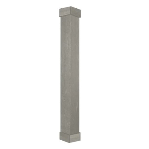 PermaCast, RoughSawn Series 47020 Column, 8 ft H, Square, Fiberglass Reinforced Polymer