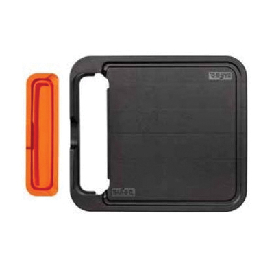 40370Y Grill Side Cutting Board with Removable Tray, Silicone