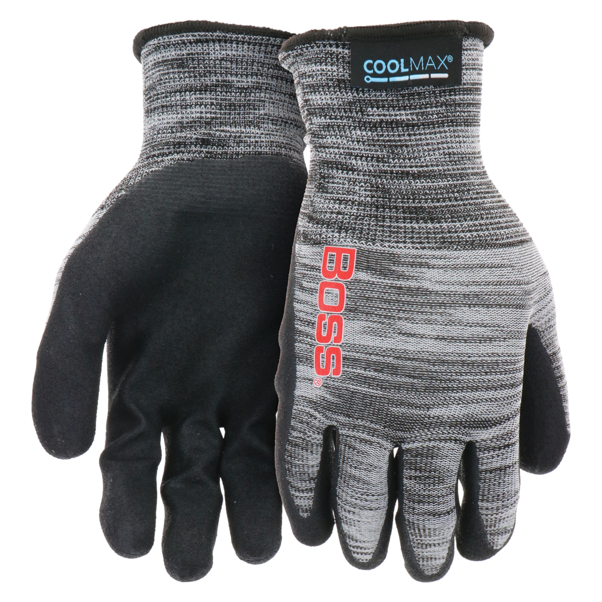 Tactile Grip Series B31151-L Coated Gloves, Men's, L, Elastic Knit Wrist, Slip-On Cuff, Nitrile Coating, Nylon