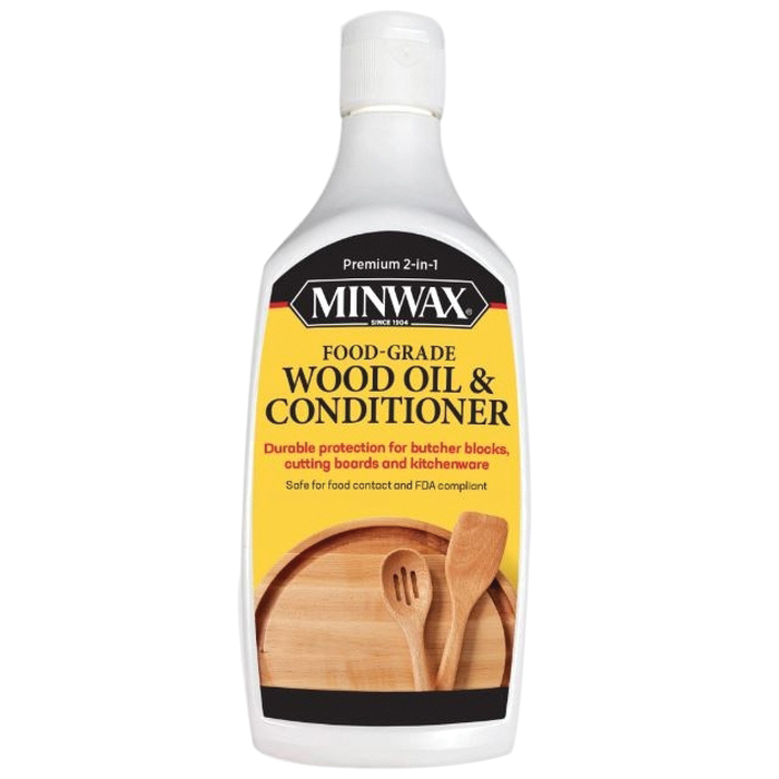 47900000 Food-Grade Oil and Conditioner, Transparent, Clear, Liquid, 12 oz Bottle