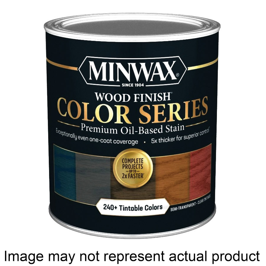 Wood Finish Color Series 845000000 Interior Wood Stain, Semi-Transparent, Clear/Tint Base, Liquid, 1 qt, Can