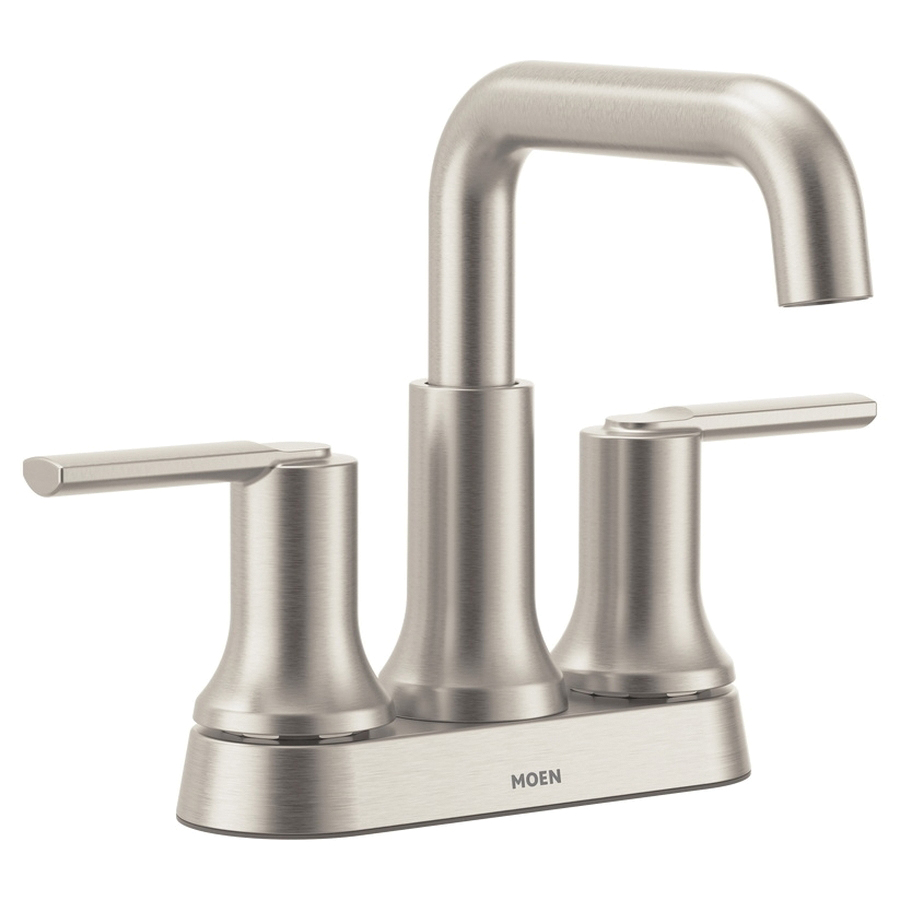 Zyla Series 84141SRN Bathroom Faucet, 1.2 gpm, 2-Handle, 3-Faucet Hole, Metal/Plastic/Stainless Steel