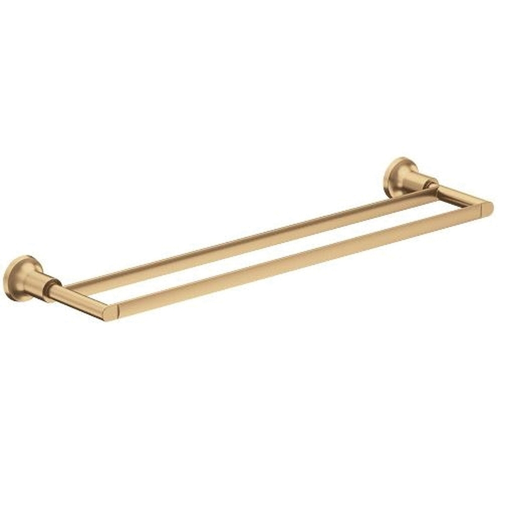 Zyla Series Y1622BZG Double Towel Bar, 24 in L Rod, Zinc, Bronze, Wall