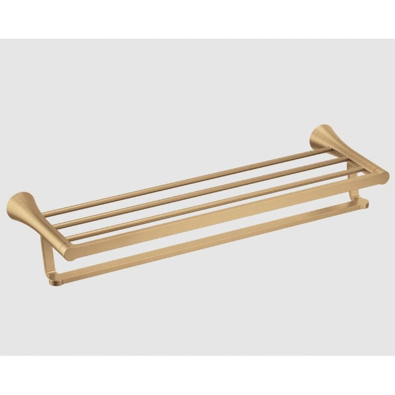 Mikah Series Y0794BZG Towel Shelf, Zinc, Bronze