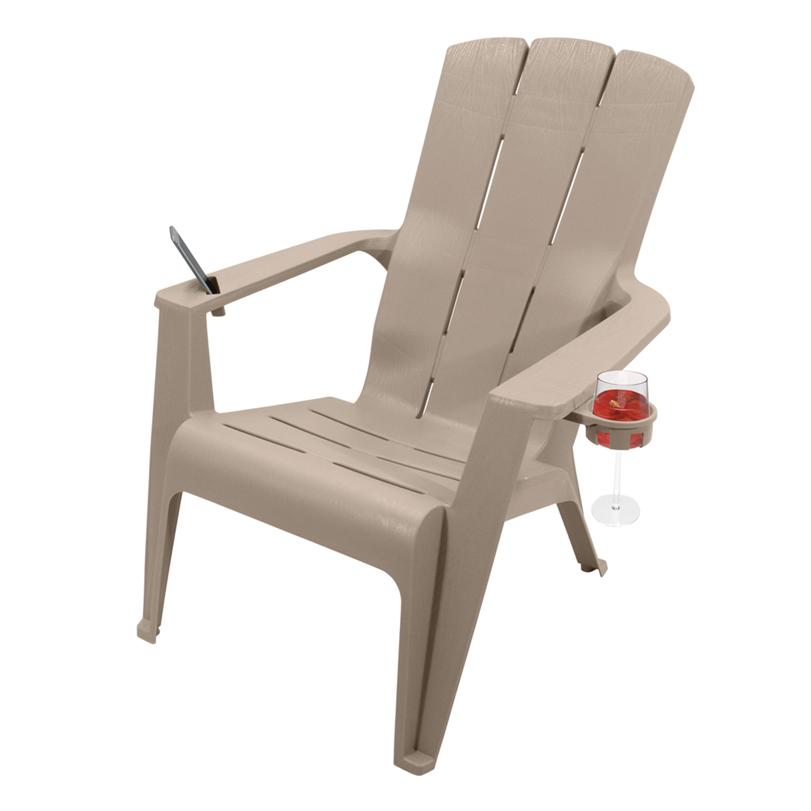 Deluxe Contour Adirondack Series 11802-20 Chair, 29-1/2 in W, 36-1/2 in D, 36 in H, Polypropylene Seat