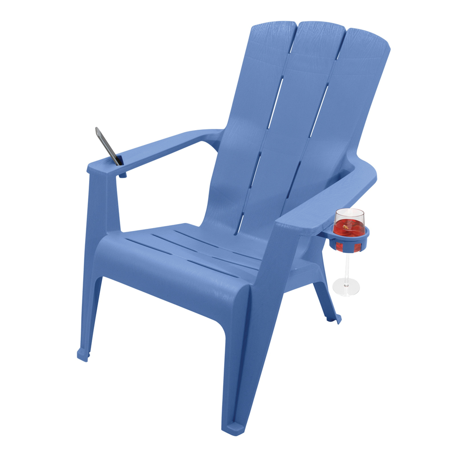 Deluxe Contour Adirondack Series 11808-20 Chair, 29-1/2 in W, 36-1/2 in D, 36 in H, Polypropylene Seat