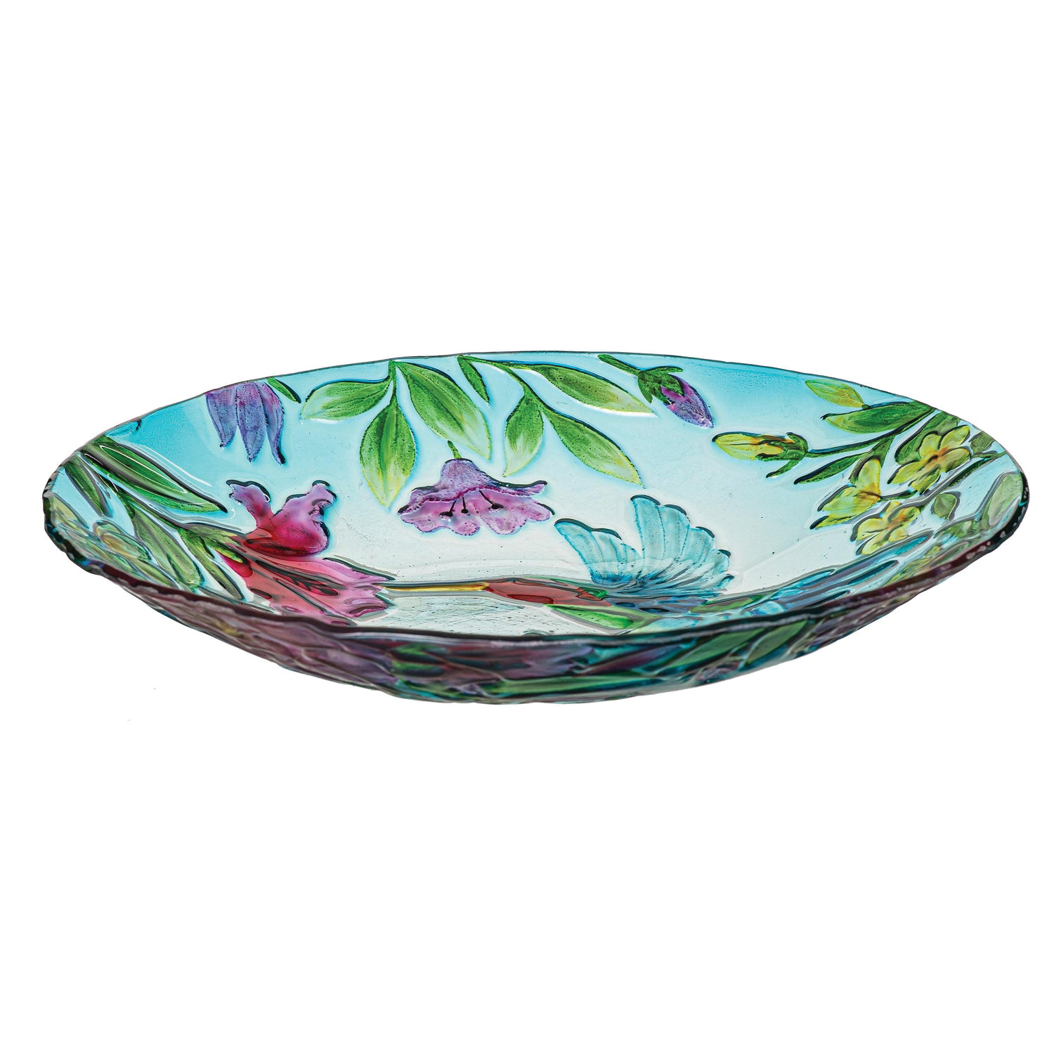 Plow & Hearth 2GB7314 Bird Bath, 64 oz, Hummingbird, Glass - 3