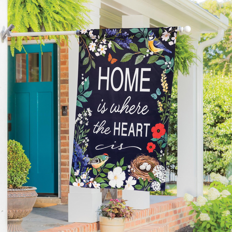 Evergreen Flag 13S12744 House Flag, 43 in L, 29 in W, Greenhouse Retreat, Plastic/rPET/Suede - 2