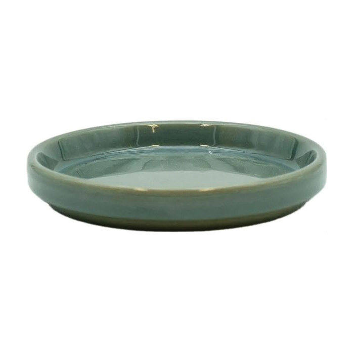 BORDER CONCEPTS 803359 Border Concepts 803359 Saucer, 3-1/2 in Dia, Gray Green - 1