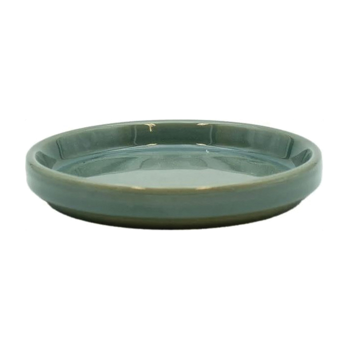 BORDER CONCEPTS 803394 Border Concepts 803394 Saucer, 5-1/4 in Dia, Gray Green - 1