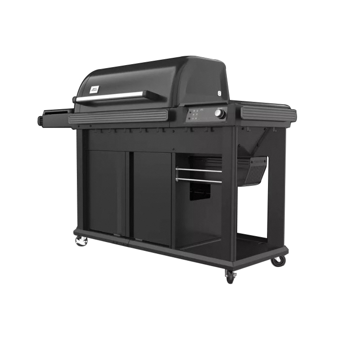 Traeger Woodridge Elite Series TFC97XLH Pellet Grill, 585 sq-in Primary Cooking Surface, Side Shelf Included: Yes