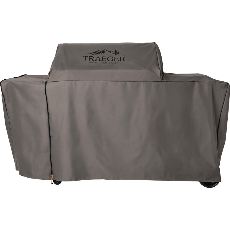 BAC775 Full Length Grill Cover, 23 in W, 70 in D, 46 in H, Polyester, Gray