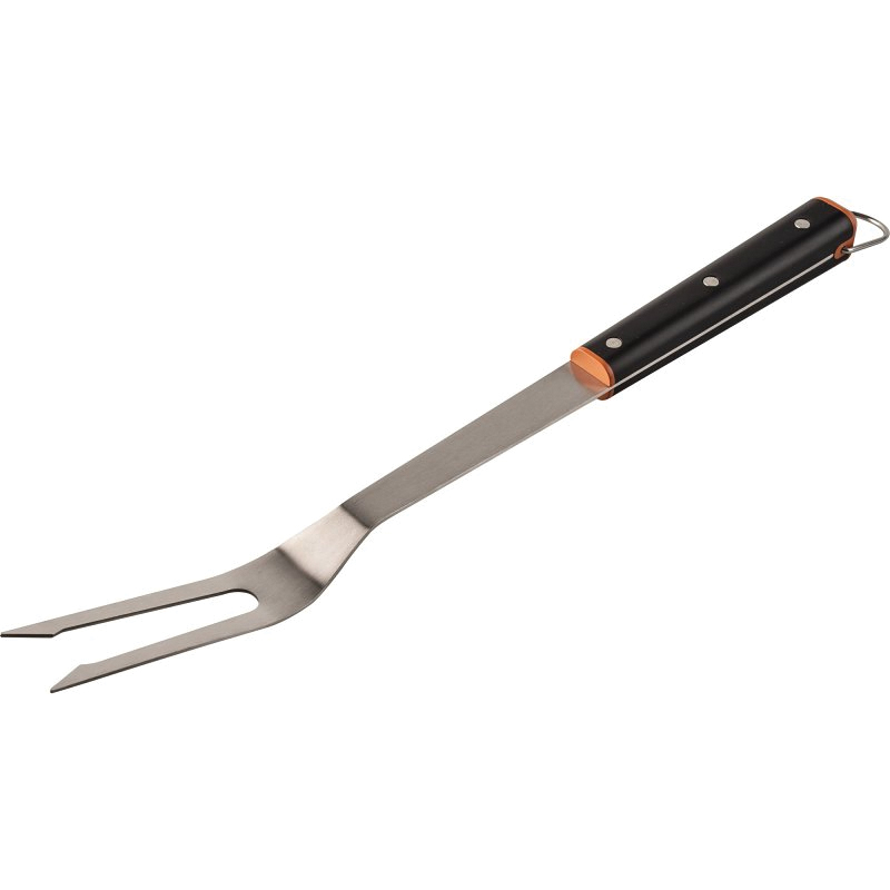 BAC791 BBQ Fork, 2 in W Blade, Stainless Steel Blade, Stainless Steel, Stainless Steel Handle, 17.13 in OAL