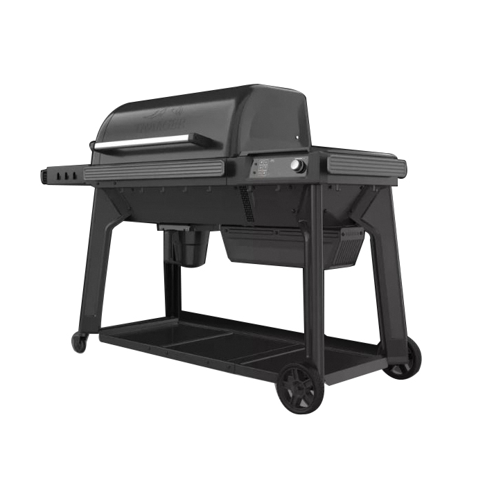 Woodridge Pro Series TFB97JLH Pellet Grill, 585 sq-in Primary Cooking Surface, Side Shelf Included: Yes, Black