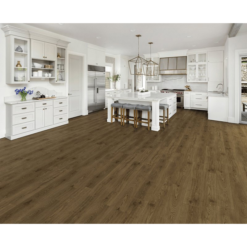 HCL803C08 Laminate Flooring Plank, 4-Sided Bevel Profile, Wood, Oak Bridge, 48 in L, 7.7 in W