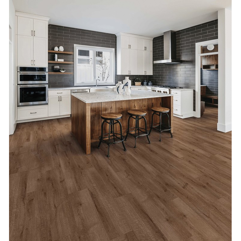 HCL803C06 Laminate Flooring Plank, 4-Sided Bevel Profile, Wood, Five Peaks, 48 in L, 7.7 in W