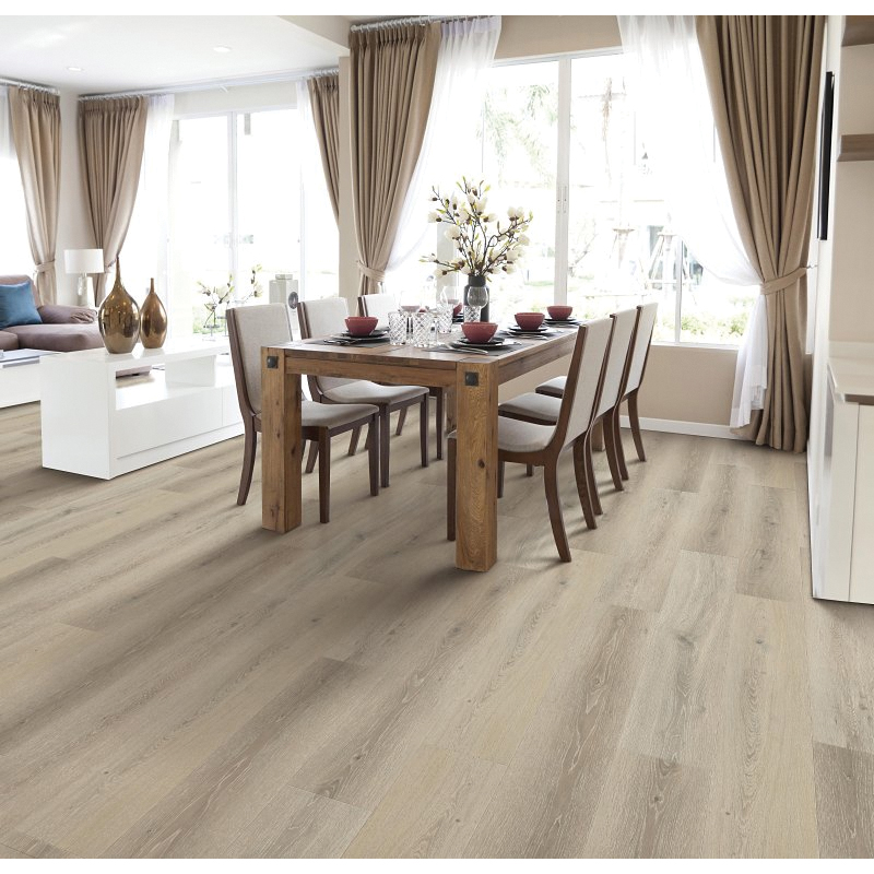 HCL803C03 Laminate Flooring Plank, 4-Sided Bevel Profile, Wood, Lakeview, 48 in L, 7.7 in W