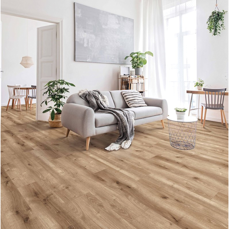 HCL803C04 Laminate Flooring Plank, 4-Sided Bevel Profile, Wood, Laurel Ridge, 48 in L