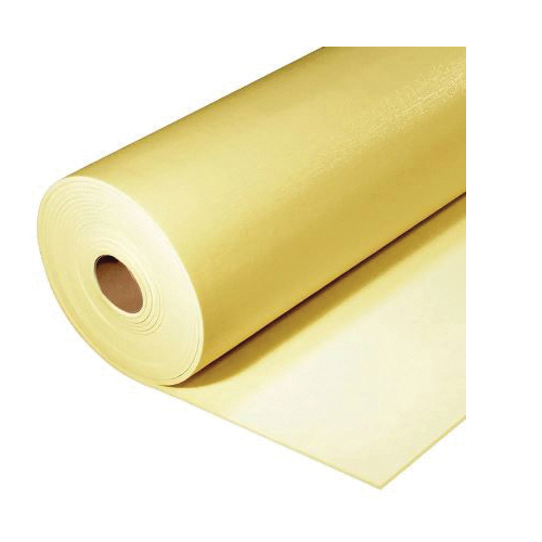 GLD160 Carpet Cushion, 40 ft L, 4 ft W, 3/8 in Thick, High-Density Polyurethane Foam, Gold