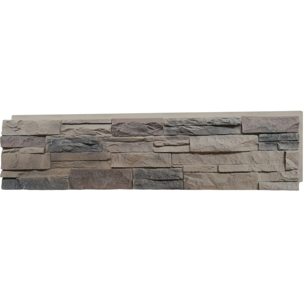 308TFP Siding Panel, 13 in L, 48 in W, 2 in Thick, Interlocking Edge, Ledgestone Profile, Taylor Falls