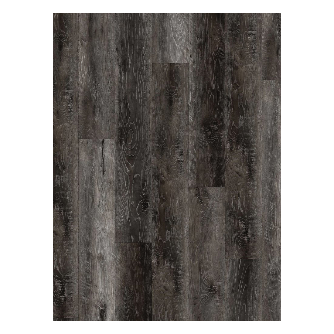 ProFloor PF805 Flooring Plank, 48 in L, 7 in W, Stone Plastic Composite/Vinyl, Stormy Gray