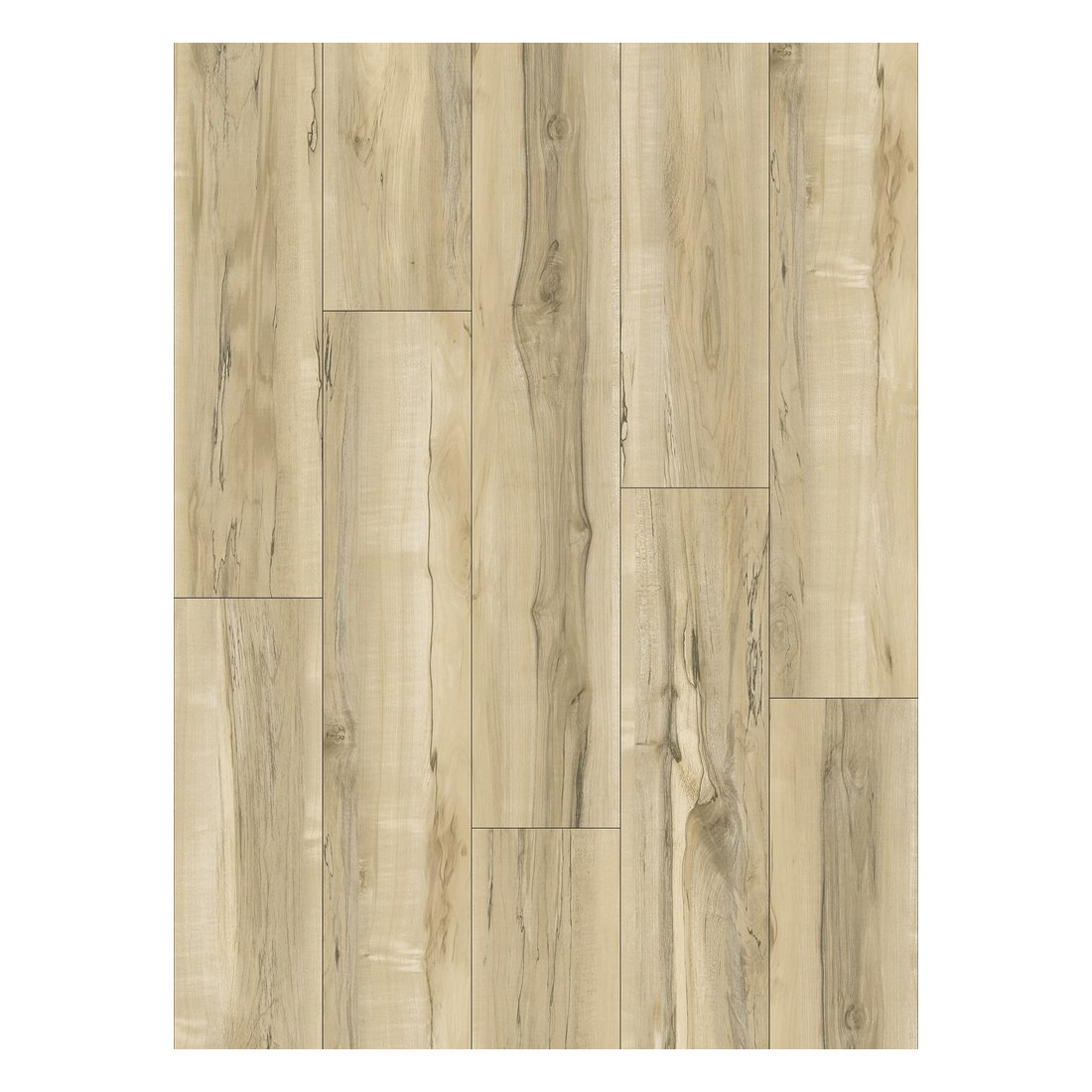 ProFloor PF808 Flooring Plank, 48 in L, 7 in W, Stone Plastic Composite/Vinyl, Smithfield Maple
