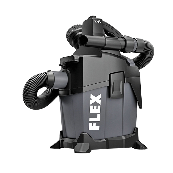 Flex FX5221-Z Wet/Dry Vacuum, 0.8, 1.6 gal, 41 cfm Air, HEPA, 24 V - 2